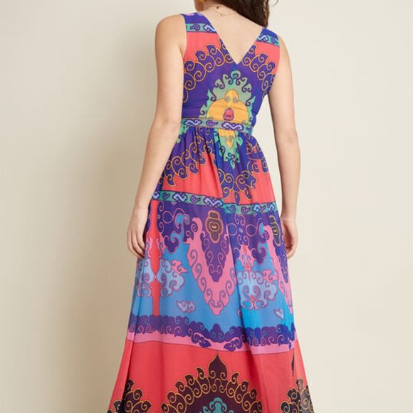 ModCloth Muster the Length Maxi Dress in Indigo S - Picture 4 of 16